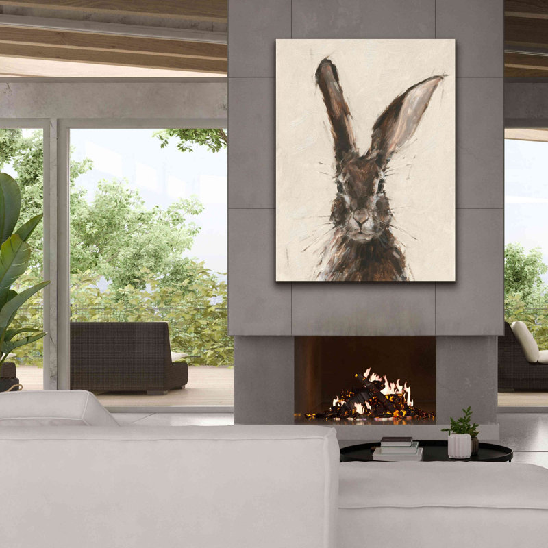 «Tyrinia European Hare II On Canvas» par Ethan Harper, reproduction, H 54 po x l 40 po x P 1,5 po