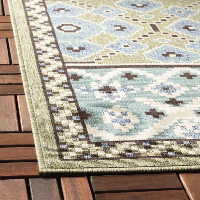 Embyr Performance Ikat Indoor/Outdoor Area Rug, Runner 2'3" x 8'