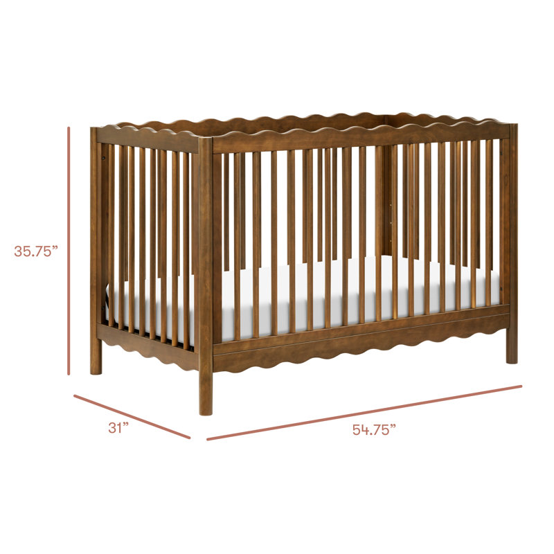 Swell 4-in-1 Convertible Crib, Natural Walnut