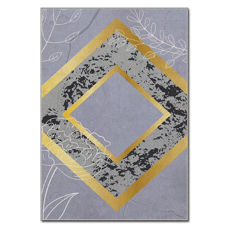 Luxurious Area Carpet (5.2 x 7.5 ft), 100% Polyester, 740 g/m² | Soft Velvet Fabric with Non-Slip Felt Dot Underside, Laminated Sponge for Comfort | Easy to Clean, Machine Washable at 86°F | Ideal for Living Room & Bedroom Decor