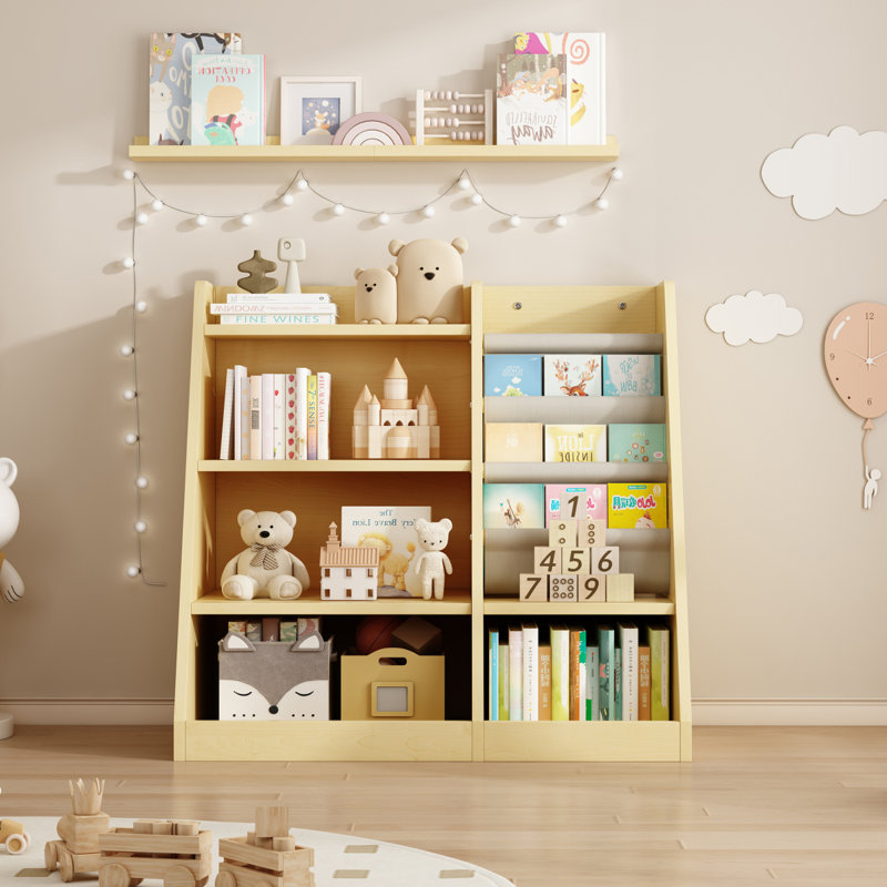 Armoire de rangement en bois pour jouets, Bois