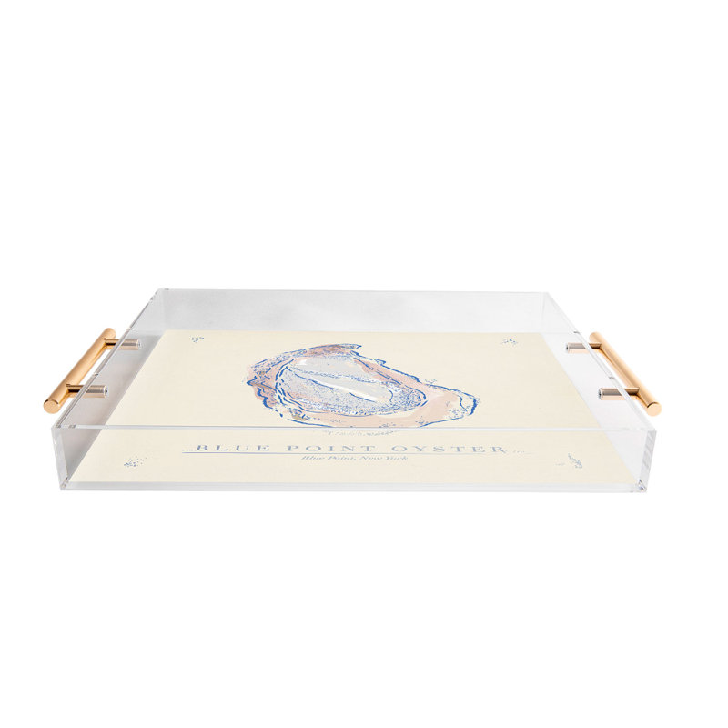 ad Oyster Blue Acrylic Tray