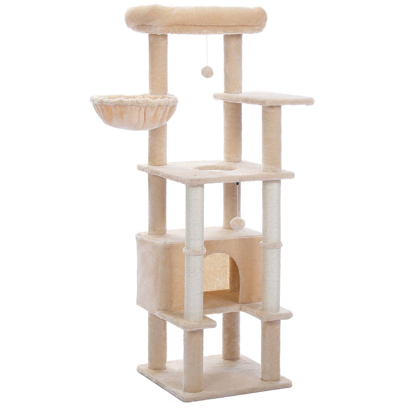 Arbre à chat 55 po Sisal, Beige