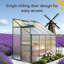 Ensemble de serre chaude en aluminium en aluminium L 99,5 po x l 50 po x H 86,5 po Greenhouse