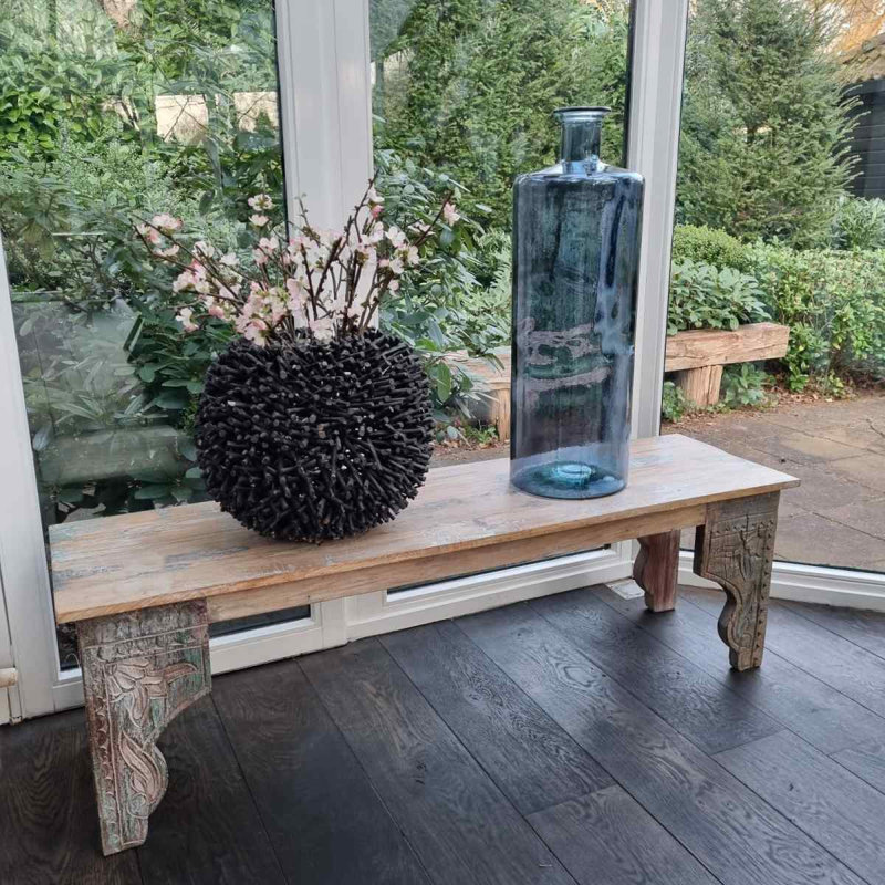 Brinley Glass Decorative Bottle, 75cm H x 25cm W x 25cm D