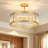 Elonso 4-Light Drum Crystal Flush Mount Light-448145098