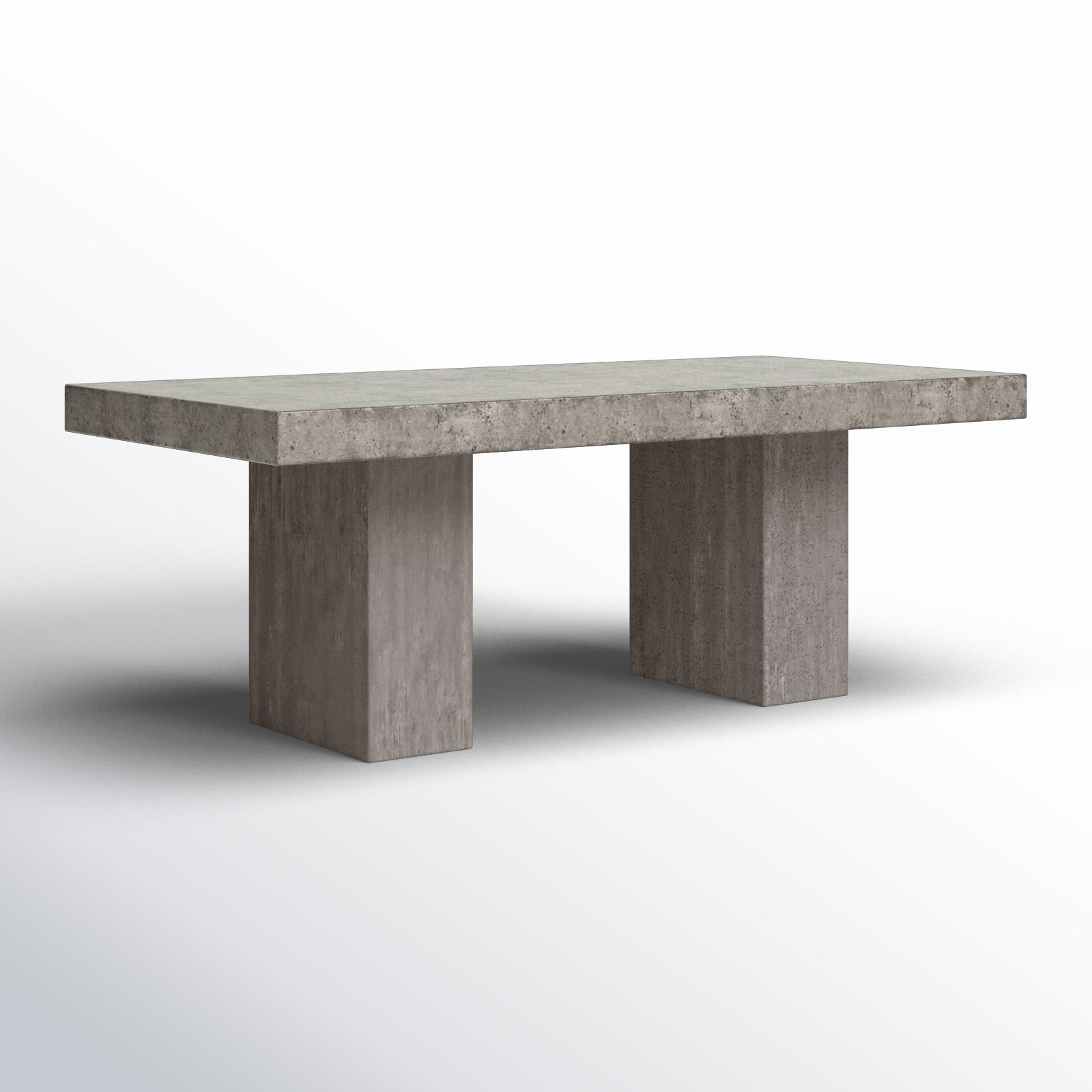Kareen Pedestal Dining Table, Dark Gray, Counter Table (36.25" Height), 70.75" L x 35.5" W