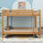 Wood Queen Size Bunk Bed With Ladder-2069216038