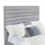 Grand lit tapissier gris