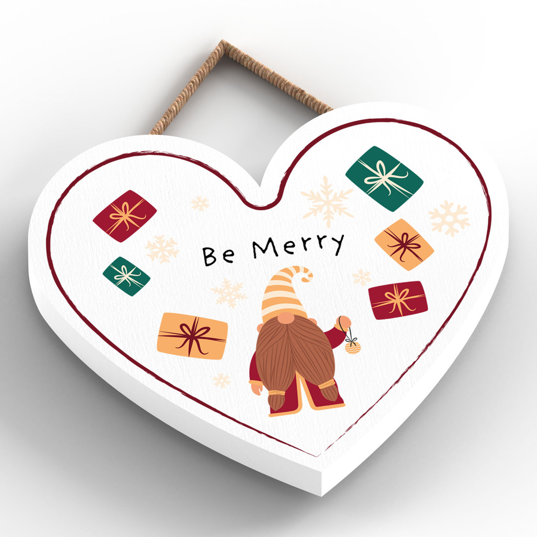 Be Merry Heart Festive Gonks Wall Décor