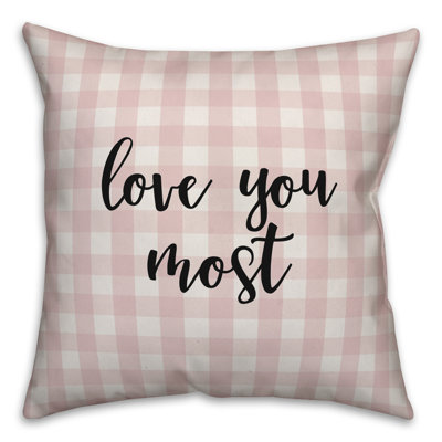  Coussin Love You Most