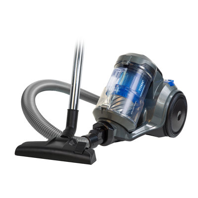 Russell Hobbs RHCV4101 Multi Cyclonic Cylinder Vacuum Cleaner TITAN2 3 Litre Grey & Blue with 3 in 1 Multi-Tool, Triple Dust Lock 700W High Efficiency Motor