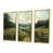 Toile avec cadre flottant or