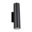 Sean Lavin Pressa 2-light outdoor round medium wall sconce light in black finish with glass shades-870780328-1032210180
