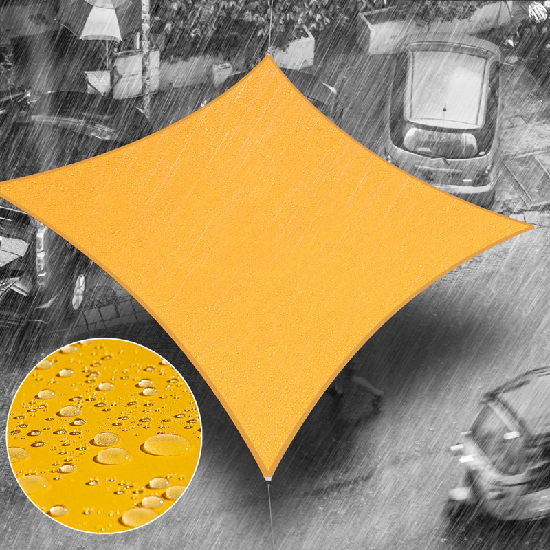Voile d'ombrage carré imperméable Royal Shade, Jaune, 9,5 pi x 9,5 pi