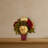 Peony Hydrangea and Dahlia Arrangement in Burgundy Vase