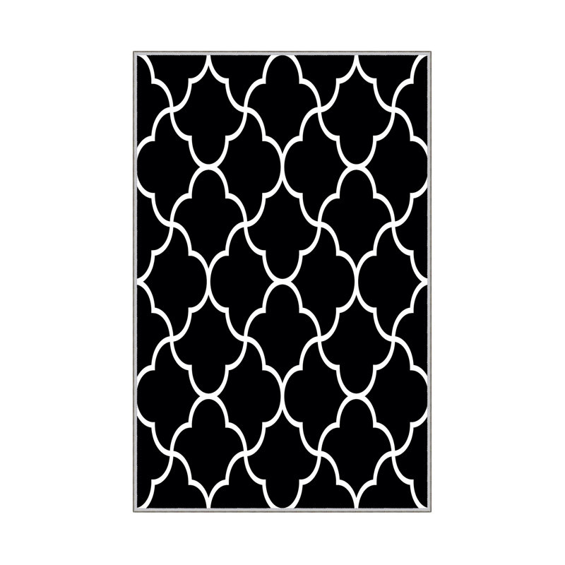 Luxurious Woven Carpet Rug, 2.6 x 4.0 ft | 100% Polyester, 0.4 in Pile Height | Antibacterial & Non-Slip PVC Dot Underside | Machine Washable, 3D Digital Printing | Perfect for Living Room & Bedroom Decor