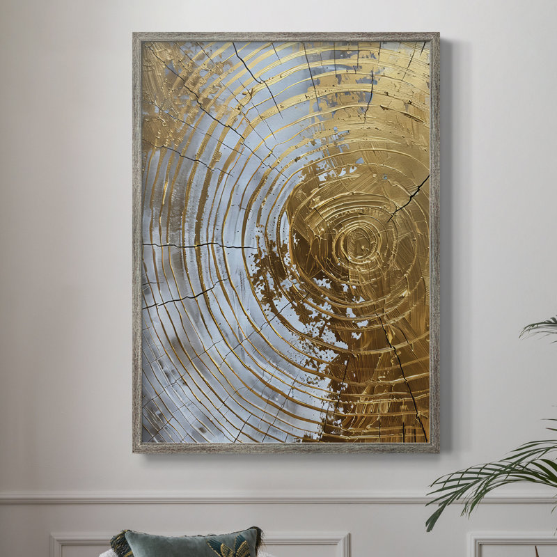Reproduction encadrée ABSTRACT Series CXL - bois massif, H 21 po x l 17 po