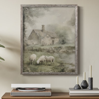 Reproduction encadrée vintage en bois massif Lxxxv