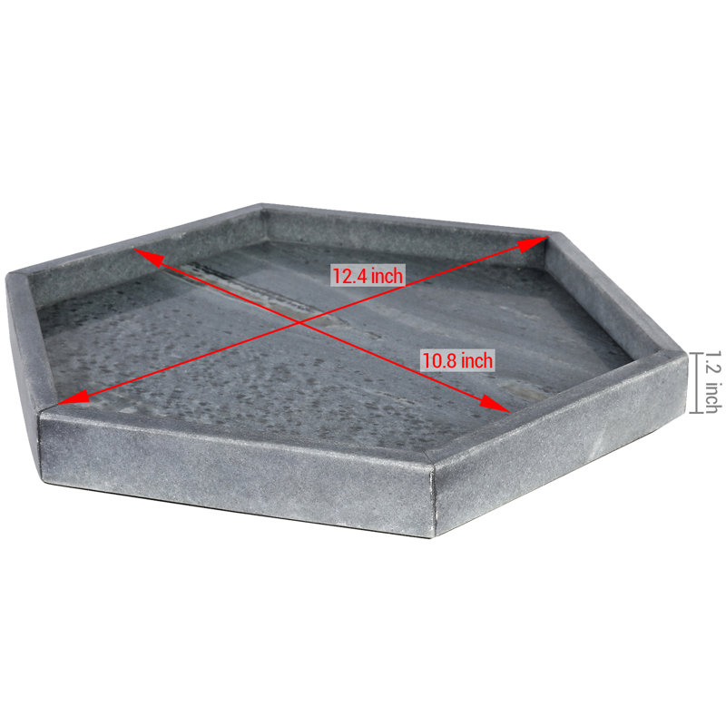 Bathroom Accessory Tray, Grey