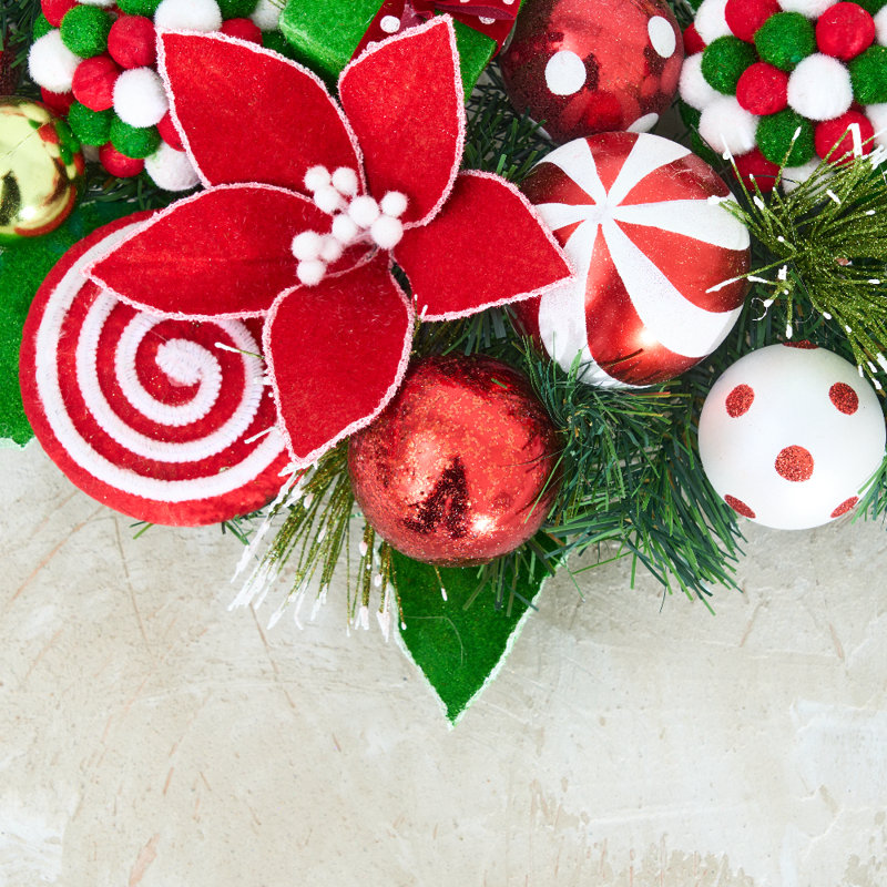 Couronne de Noël à la menthe poivrée