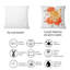 Bouquet d'automne avec fleurs orange et jaunes - coussin décoratif traditionnel-886667531