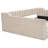 Upholstery Daybed With Side Storage Pocket, Beige - Comfortable And Functional For Any Room-744622550-744622549