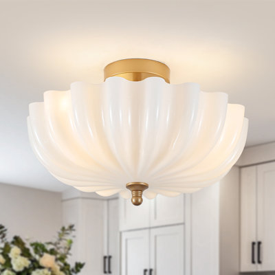 Plafonnier semi-encastré 3 lumières 15,74 po
