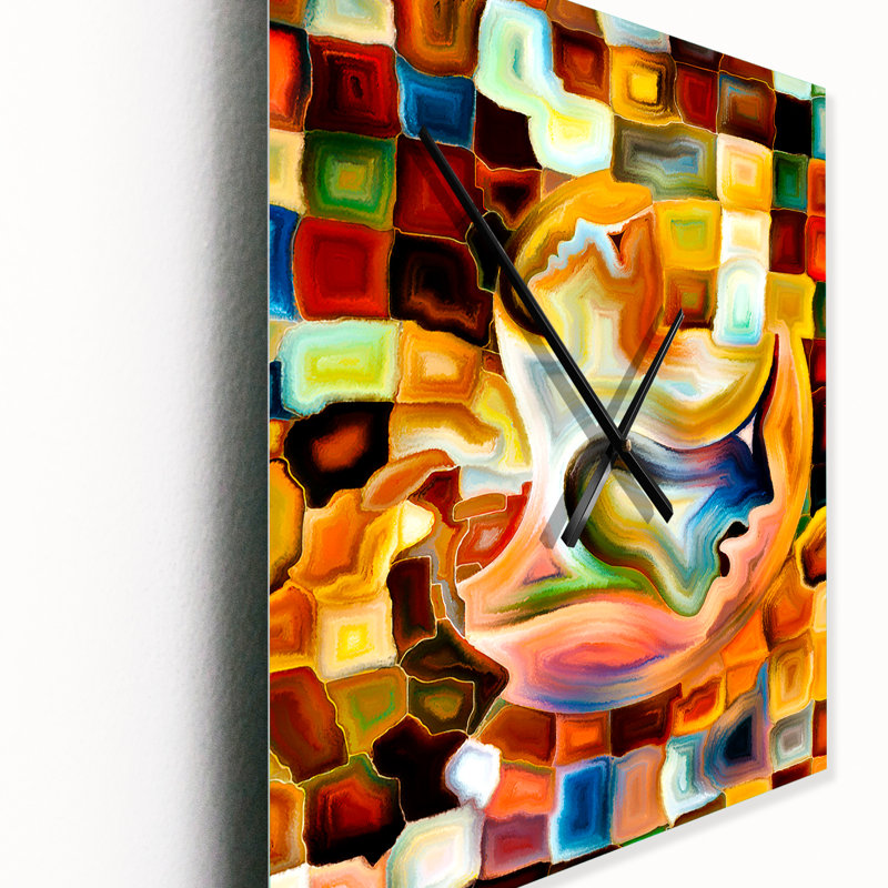 Way of Inner Paint - Horloge murale moderne, Moyen