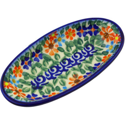 Polish Pottery Stoneware Condiment Server