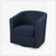 CHAISE PIVOTANTE, garniture cloutée-1961712382