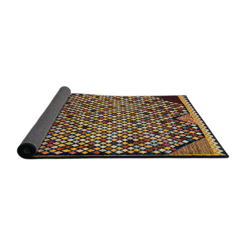 Abstract Indoor Rug, Round 5'