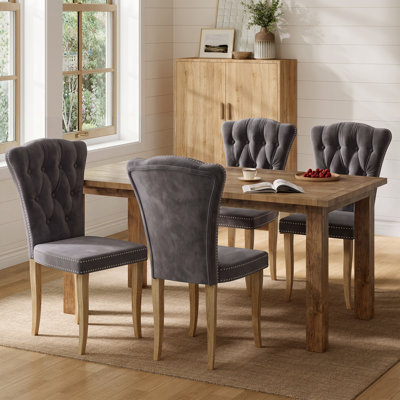 47cm H Velvet Upholstered Side Chair