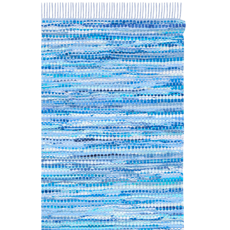 Tapis de couleur unie en coton recyclé à tissage plat Ashbourne, Rectangle 8 pi x 10 pi