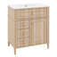 Meuble-lavabo de 30 po avec lavabo, meuble-lavabo de salle de bain Moderm avec 1 tiroir rabattable, 2 tiroirs, support de rangement sur 2 niveaux et tablette réglable-1466670856