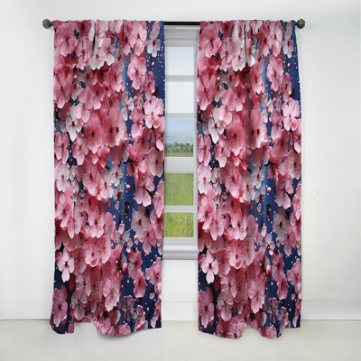 Gwendolyn - Rideau occultant floral cerisier en fleurs - 1 panneau
