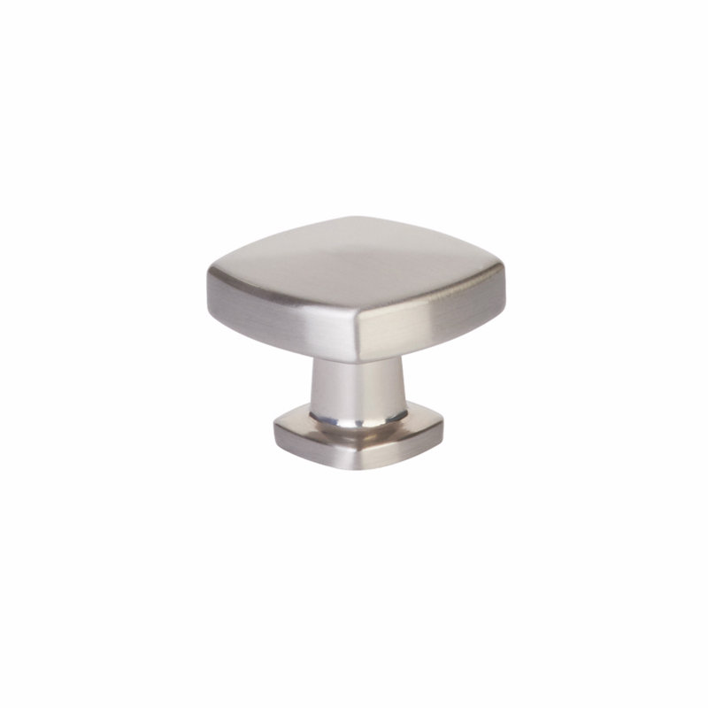 Kenter Square Knob, Satin Nickel