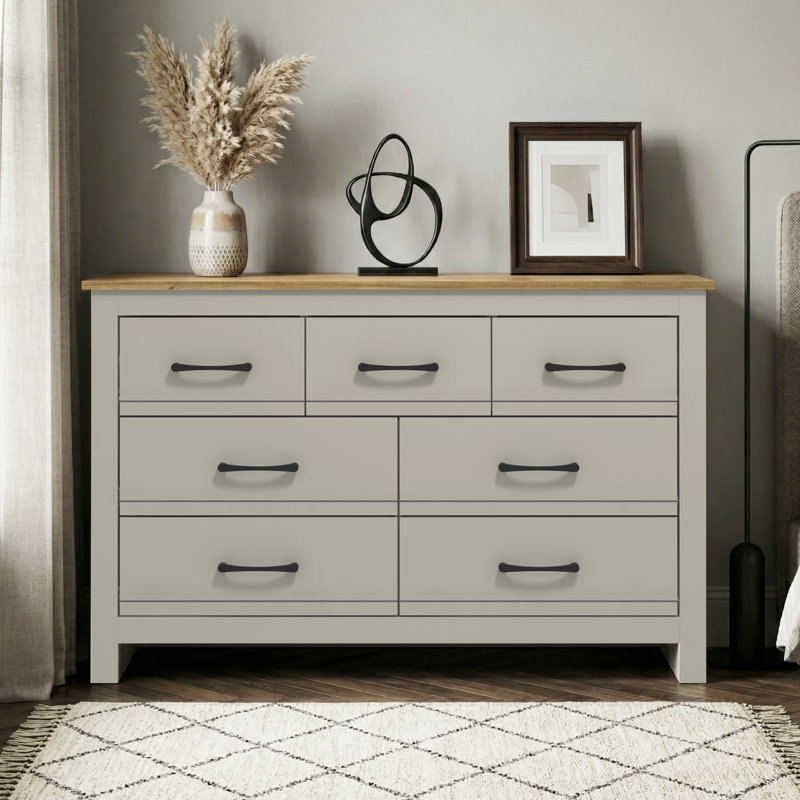 Limestone 7 - Drawer Chest of Drawers, Grey