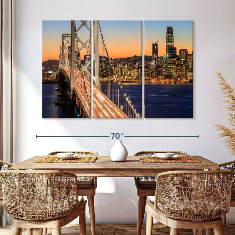 Lilie San Francisco By Nightfall, 14" H x 23" W