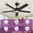 Cirina 52" 5 - Blade Modern Industrial Ceiling Fan with LED Lights and Remote Control-1682109901-1728827045