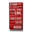 'Star City Text' by Art Licencing Studio Canvas Wall Art, 30" x 60"-790995502
