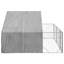 Outdoor Dog Kennel With Run Galvanised Steel-1933345444