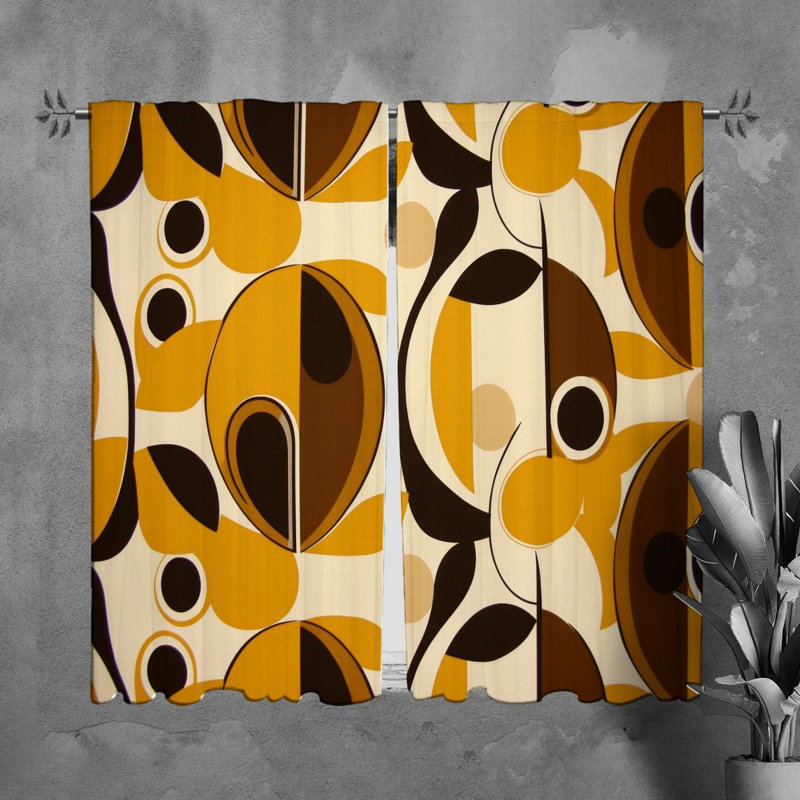 Paire de rideaux obscurcissant en polyester Syniah, L 40 po x L 82 po