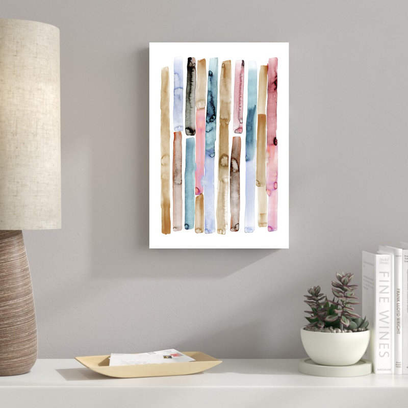 Watercolor Blocks II - Reproduction d'art sur toile tendue, H 18 po x l 12 po