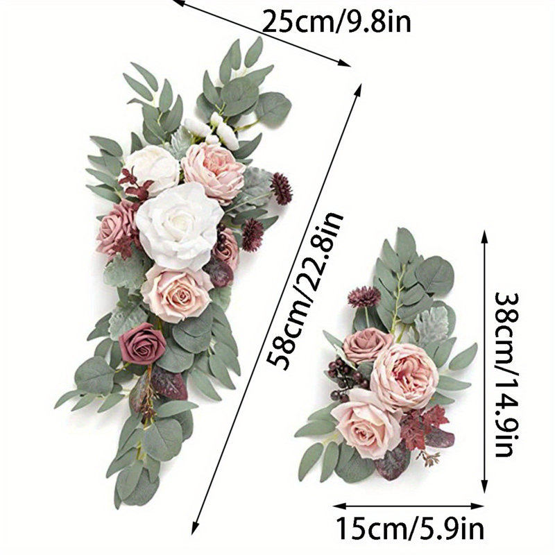 Artificial Wedding Arch Flowers Swag Kit