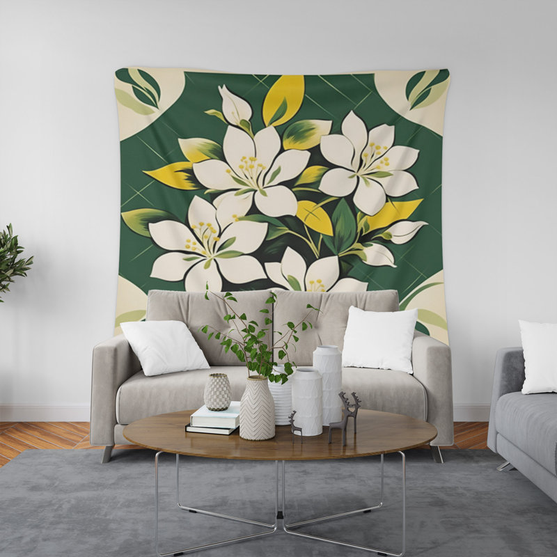 Tapisserie murale, H 60 po x l 51 po x P 0,5 po