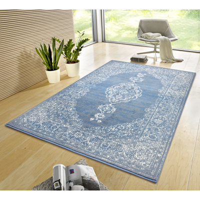 Mridional Sky Blue Rug