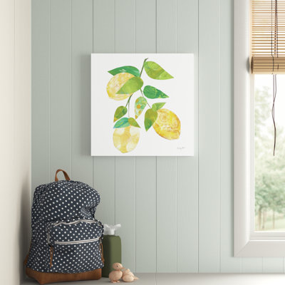 «Summer Lemons I» par Courtney Prahl - peinture sur toile tendue