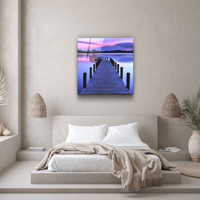 Elegant Decorative Tempered Glass Painting, 40 x 40 Inches | 100% Tempered Glass, Thickness: 0.16 Inches | UV Printing for Vibrant Colors & Durability | Perfect for Home Decor & Art Enthusiasts