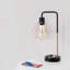 Lampe de table arquée noire 16,1 "avec USB-1156860283